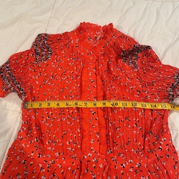 Free People NWOT orange dress - Picture 7 of 10